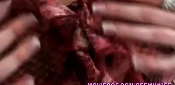  Hot horny wife sucking cock in this amateur porn video
